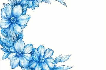 bouquet of blue flowers