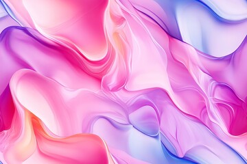 Obraz premium Abstract soft liquid color waves background with flowing gradient tones – gentle pastel shades and smooth fluid design for modern visuals, digital art, and minimalist themes