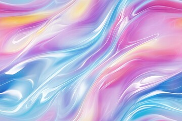 Obraz premium Abstract soft liquid color waves background with flowing gradient tones – gentle pastel shades and smooth fluid design for modern visuals, digital art, and minimalist themes