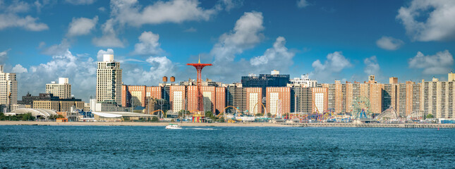 The Coney Island neighborhood and entertainment area in the southwestern section of the New York...