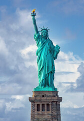 Obraz premium The iconic statue of Loberty, New York City, NY, USA