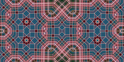 Seamless abstract wide pattern. Woven texture