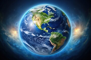 Fototapeta premium Destruction and ruins of planet Earth
