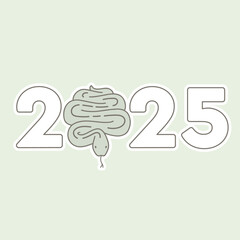 2025 year of the snake. chinese new year banner