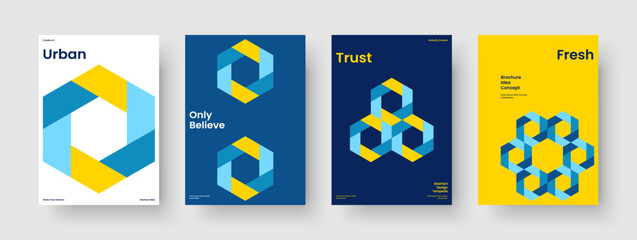 Geometric Brochure Design. Isolated Book Cover Layout. Abstract Flyer Template. Report. Background. Business Presentation. Banner. Poster. Journal. Advertising. Leaflet. Pamphlet. Catalog