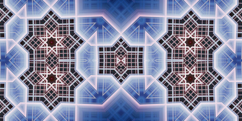 Seamless abstract wide pattern. Woven texture