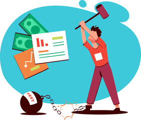 Finance and Budgeting concept illustration