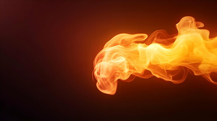 Dynamic flame illustration with vibrant colors on a dark background, showcasing flowing fire effects.