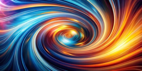 Obraz premium Dynamic and radiant abstract background with swirls, extreme close-up