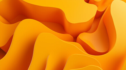 3D Gradient Paint Abstract Wave Background with Glossy Organic Flowing Shapes
