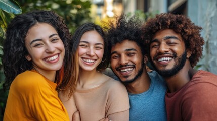 Fototapeta premium Multicultural LGBTQ individuals (Asian, African-American) focusing on self-care and mental health, set in calm and inclusive spaces