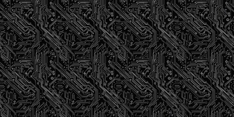 Seamless tech pattern with a high-tech, futuristic design. seamless background pattern