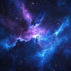 Obraz premium Space galaxy background with stars and nebula