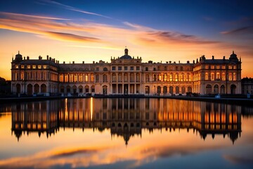 Obraz premium Elegant silhouette of the Royal suburb of Paris, Versailles