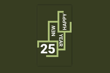 New year social media story template 