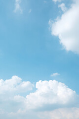 clear blue sky background, clouds with background, Blue sky, White fluffy clouds in the blue sky.