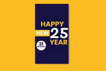 New year social media story template 