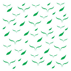 seamless pattern with leaves