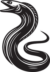 Naklejka premium Eel fish vector illustration design