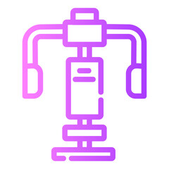 Obraz premium chest press Gradient icon