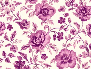 Obraz premium Purple flower pattern in nature, white background