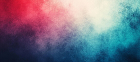 Obraz premium gradient background featuring blend of red, blue, and white hues, creating soft and dreamy atmosphere. This artistic design evokes sense of calm and creativity