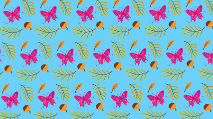 seamless pattern with flowers