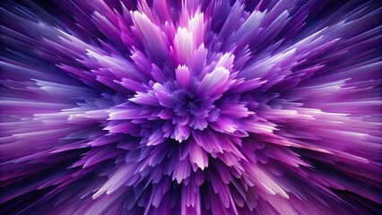 Obraz premium Ethereal purple explosion of abstract art
