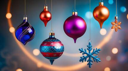 Christmas background decorations for wallpapers featuring a festive christmas tree adorned with ornaments.