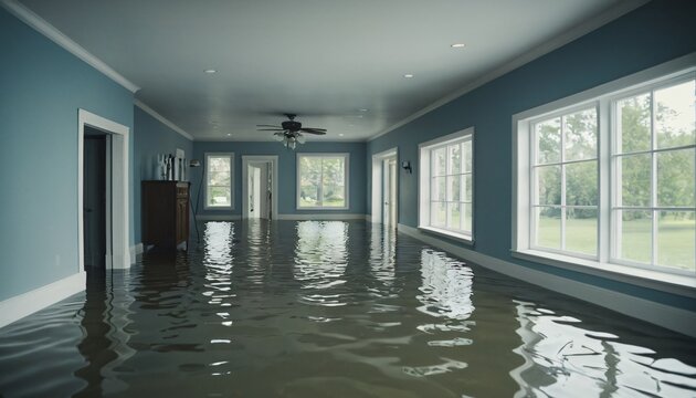 flooded house