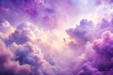 Ethereal purple clouds with a watercolor texture Low Angle