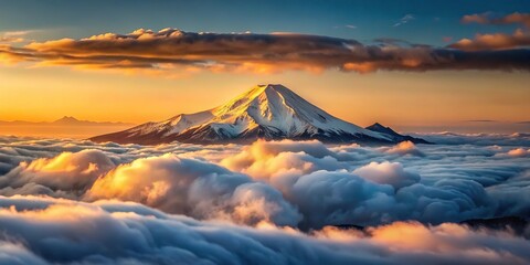 Evening View Mount Elbrus Covered