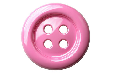 Pink button isolated on transparent background, png file, no background png file