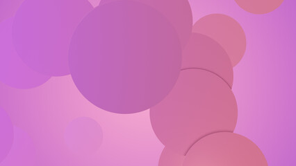 Colorful gradient circles on pink, purple, and violet background