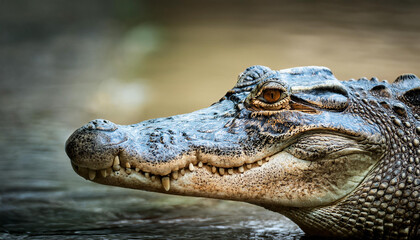 Obraz premium Close-Up of a Crocodile