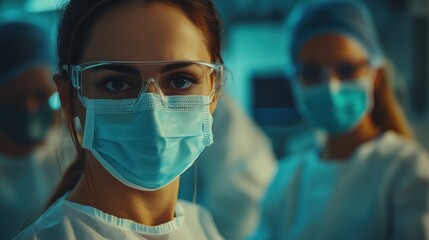 Surgeons Collaborating in Complex Surgical Operation