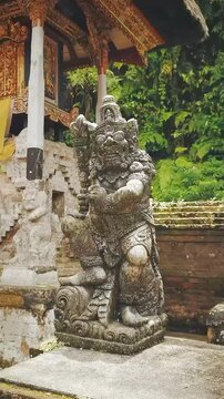 Serene Temple Shrine Surrounded by Lush Tropical Greenery

A tranquil temple shrine nestled in a lush, verdant jungle, reflecting gracefully in the clear water. An ideal scene depicting peace, nature,