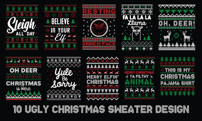 10 Ugly Christmas Sweater Design