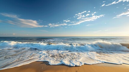 beach and sea in morning