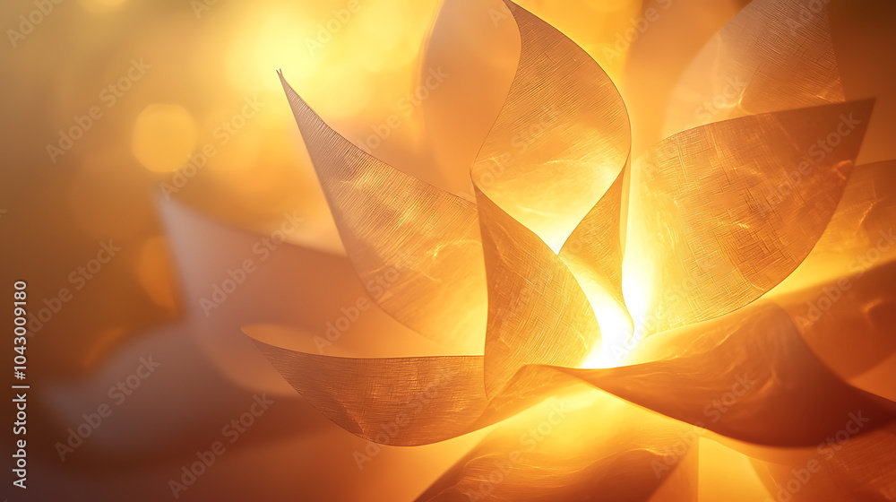 Aufkleber radiant bloom a stunning illuminated abstract flower with glowing petals capturing the essence of li