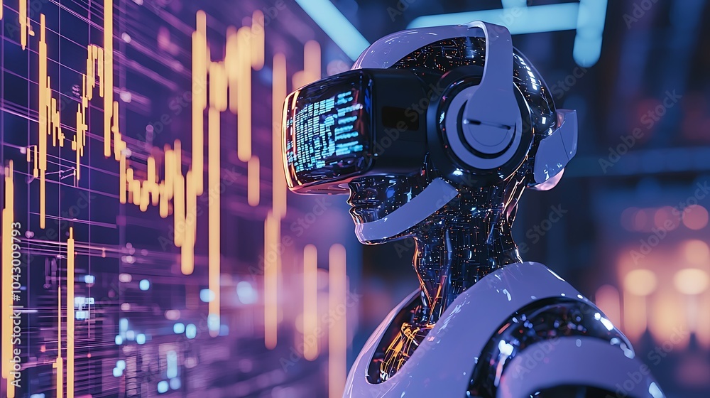 Poster Advanced robotics exploring the future with virtual reality headsets to enhance visual data interpretation and interaction