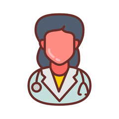 Pulmonologisticon Filled Icons , Vector illustration