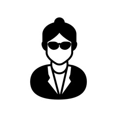 Ophthalmologist Glyph Icon, Vector illustration