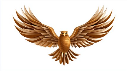 Obraz premium Abstract Hawk Logo with Flat Vector Design