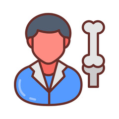 Orthopedics Filled Icons , Vector illustration