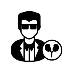Nephrologists Glyph Icon, Vector illustration