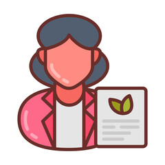 Dietitian Filled Icons , Vector illustration