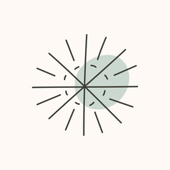 Obraz premium Hand drawn snowflake. Good for Christmas or Winter designs.