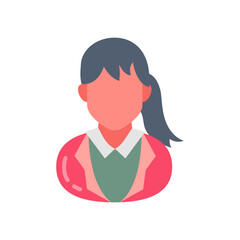 Lady Doctor Flat Icons, Vector illustration