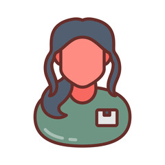Prosthodontist Filled Icons , Vector illustration